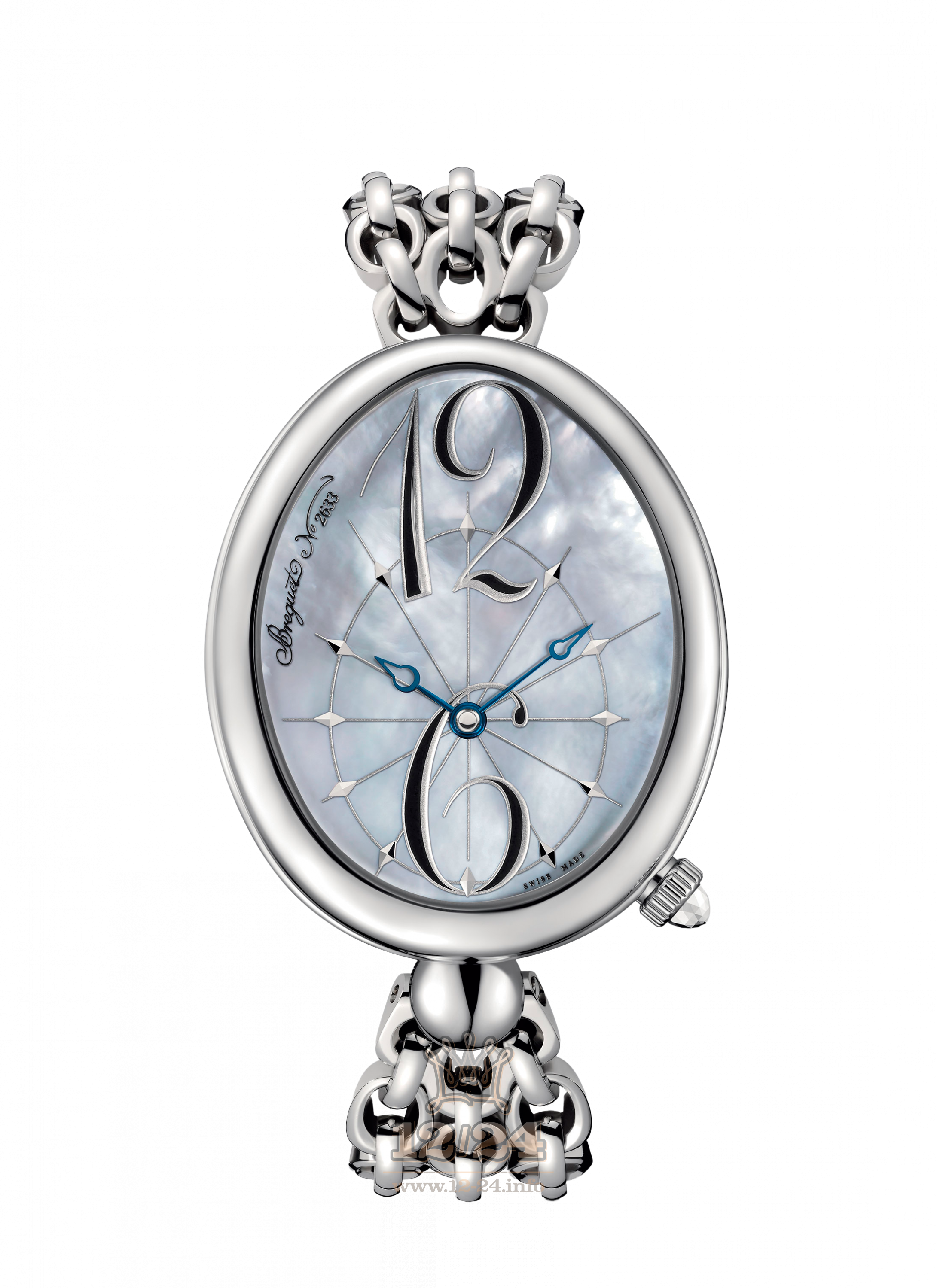 Breguet Reine de Naples Watch 8967ST/58/J50 44 mm Stainless steel Case White Gray Dial