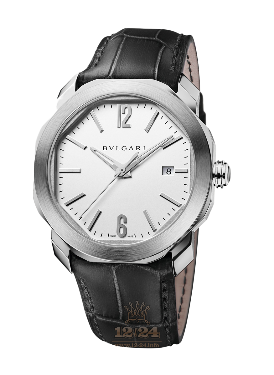 Bvlgari Octo Watch 102779 OC41C6SLD 41 mm Stainless steel Case Silver Dial