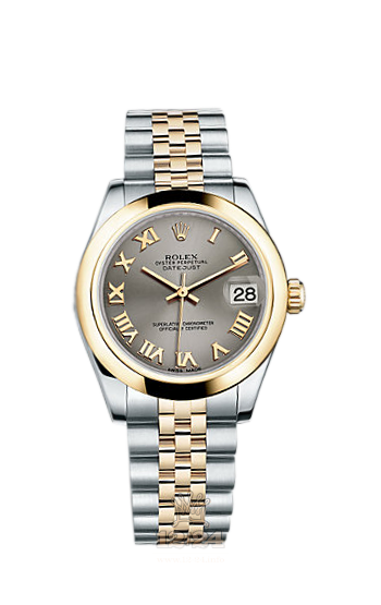 Rolex Lady-Datejust Watch 178243-0075 31 mm Steel / Yellow gold Case Gray Dial