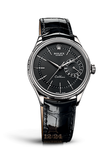 Rolex Cellini Date Watch 50519-0005 39 mm White gold Case Black Dial