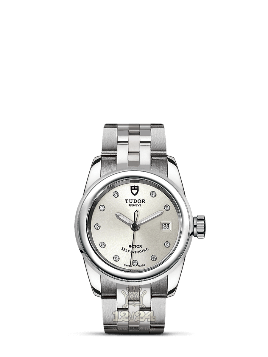 Tudor Glamour Watch M51000-0002 26 mm Stainless steel Case Silver Dial