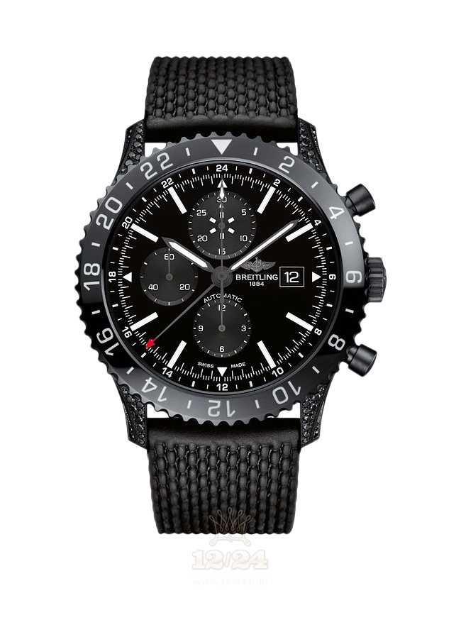 Breitling Chronoliner Watch M24310AN|BF02|267S|M20SS.1 46 mm Stainless steel Ceramics Case Black Dial