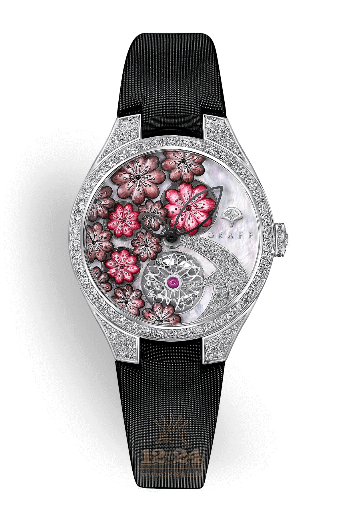 Graff Technical Watches Watch MGFA37WGSLDMPP 37 mm White gold Case Red Dial