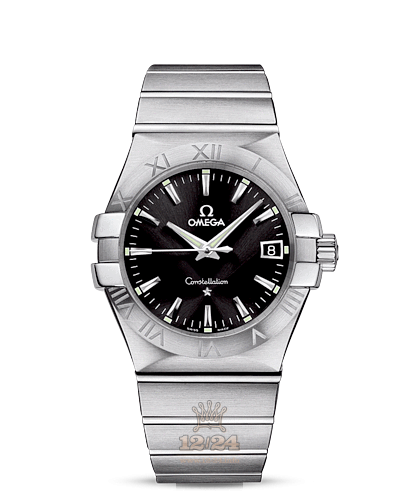 Omega Constellation Watch 123.10.35.60.01.001 35 mm Stainless steel Case Black Dial