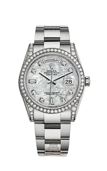 Rolex Day-Date Watch 118389-0069 36 mm White gold Case White Dial