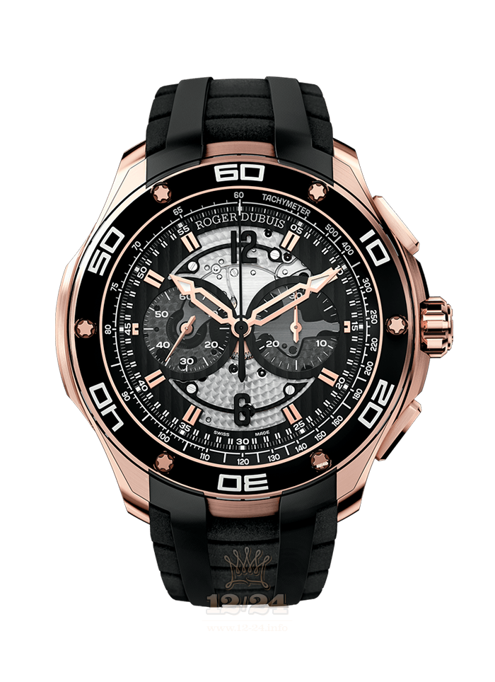 Roger Dubuis Pulsion Watch RDDBPU0003 44 mm Pink gold Case Black Golden Dial