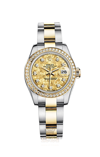 Rolex Lady-Datejust Watch 179383-0007 26 mm Steel / Yellow gold Case Yellow Dial