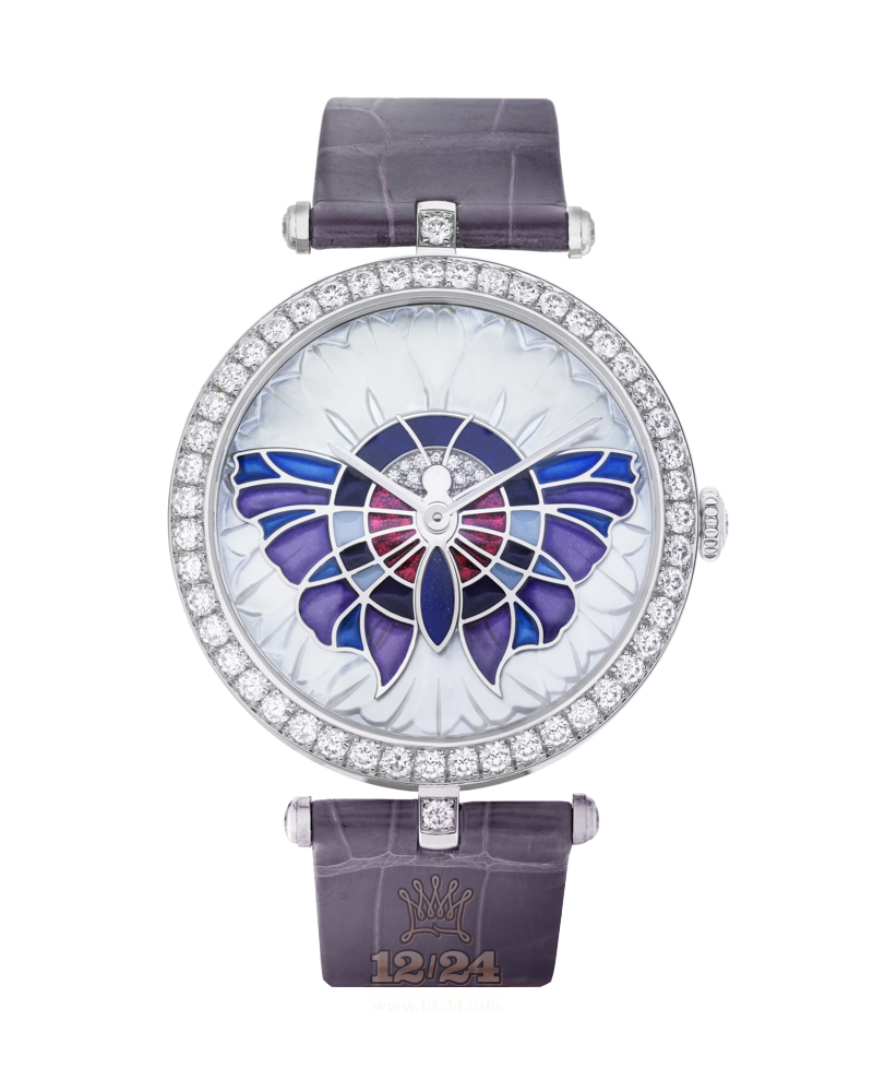 Van Cleef Extraordinary Dials Watch VCARO4FM00 White gold Case White Painted Dial