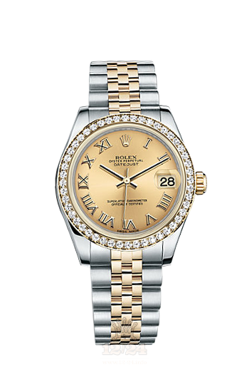 Rolex Datejust Watch 178383-0011 31 mm Steel / Yellow gold Case Golden Dial