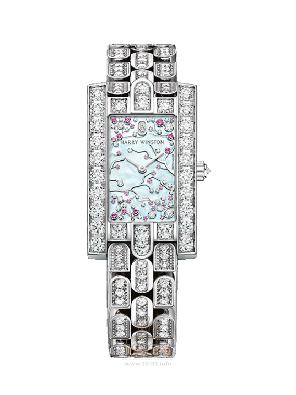 Harry Winston The Avenue Collection Watch AVEQHM21WW288 21 mm White gold Case Blue Dial
