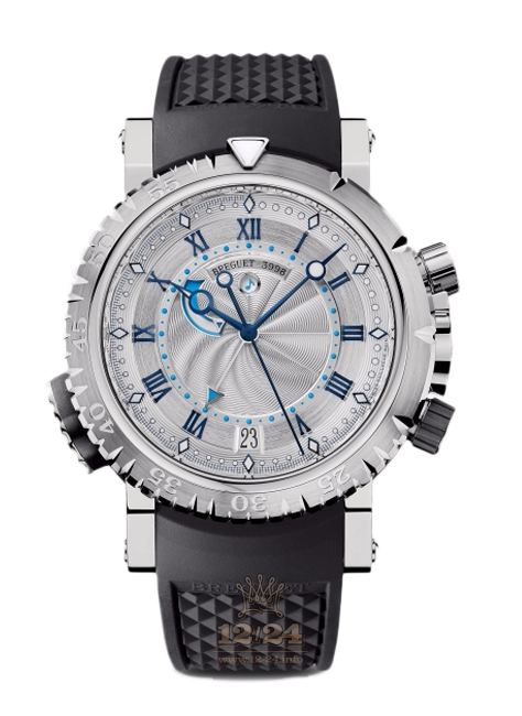 Breguet Marine Watch 5847BB/12/5ZV 45 mm White gold Case Silver Dial