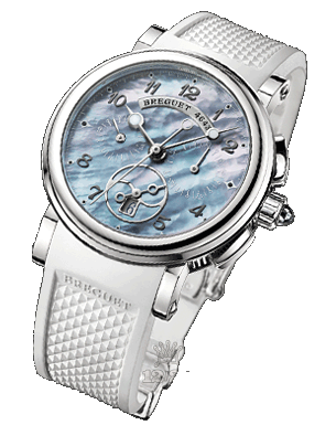 Breguet Marine Watch 8827ST/59/586 35 mm Stainless steel Case White Dark blue Dial