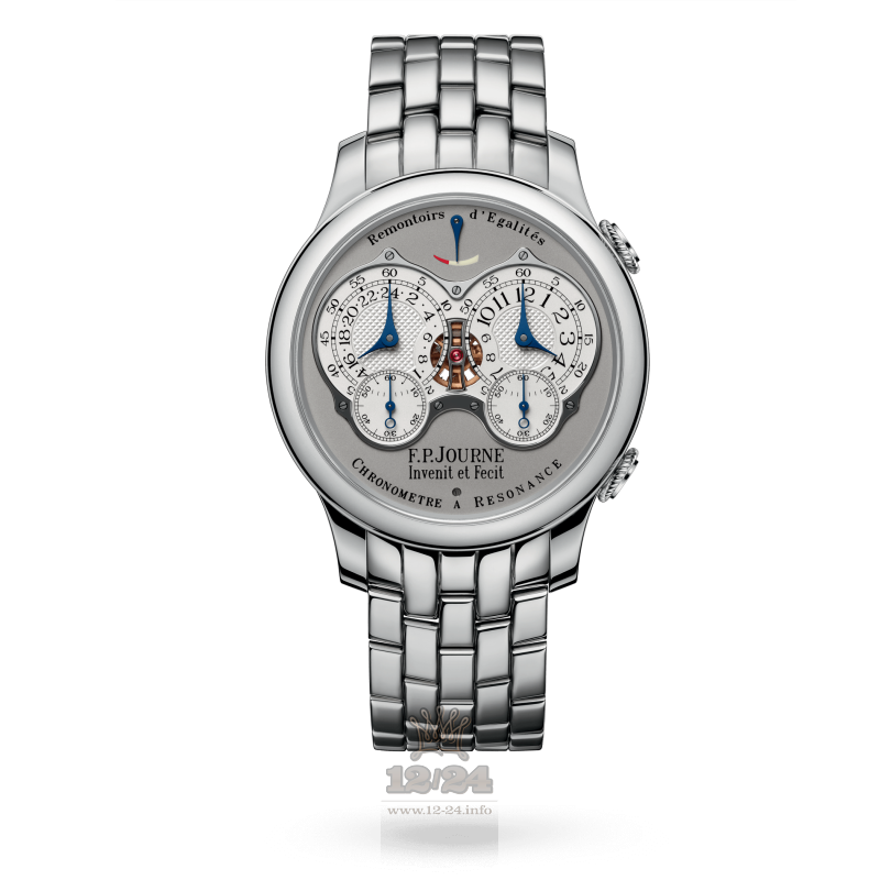 F.P.Journe Classique Watch chronometre resonance plat 40 mm Platinum Case Gray Dial