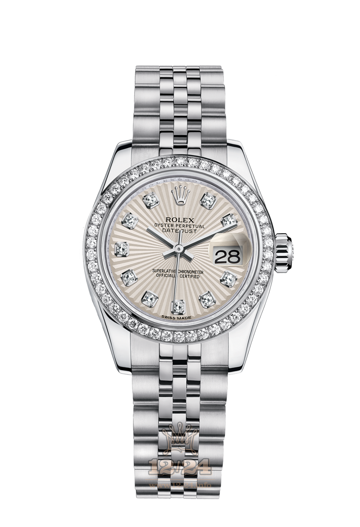 Rolex Lady-Datejust Watch 179384-0011 26 mm White gold Case Beige Dial