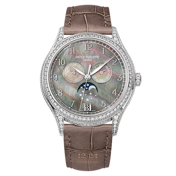 Patek Philippe Complications Watch 4948G-001 38 mm White gold Case Black Gray Dial