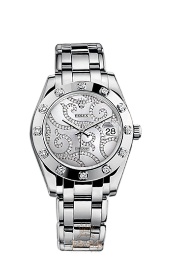Rolex Pearlmaster Watch 81319-0011 34 mm White gold Case Gray Dial