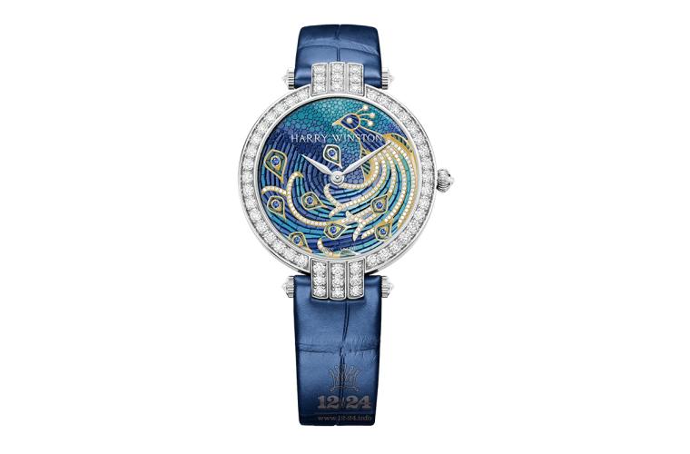 Harry Winston The Premier Collection Watch RNAHM36WW026 36 mm White gold Case Dark blue Dial