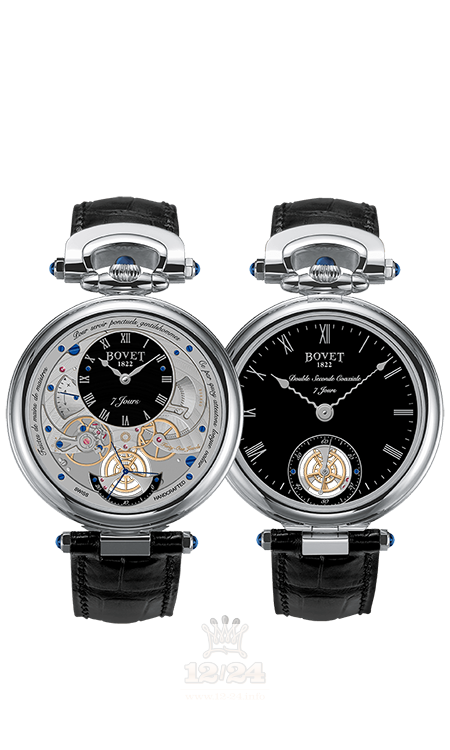 Bovet Fleurier Complications Watch AI43004 43 mm White gold Case Black Gray Dial