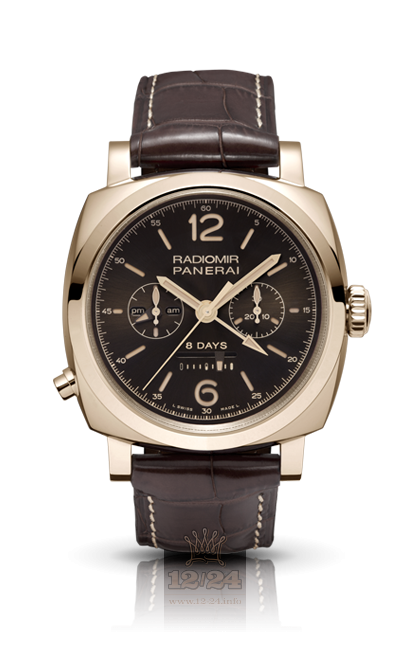 Panerai 2013 Watch PAM00502 45 mm Red gold Case Brown (chocolate) Dial