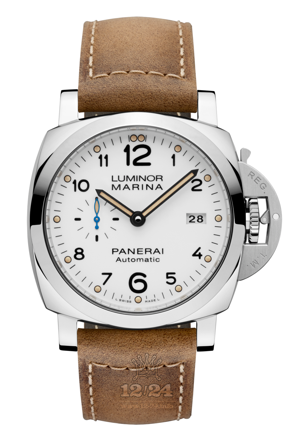 Panerai Luminor 1950 Watch PAM01499 44 mm Stainless steel Case White Dial