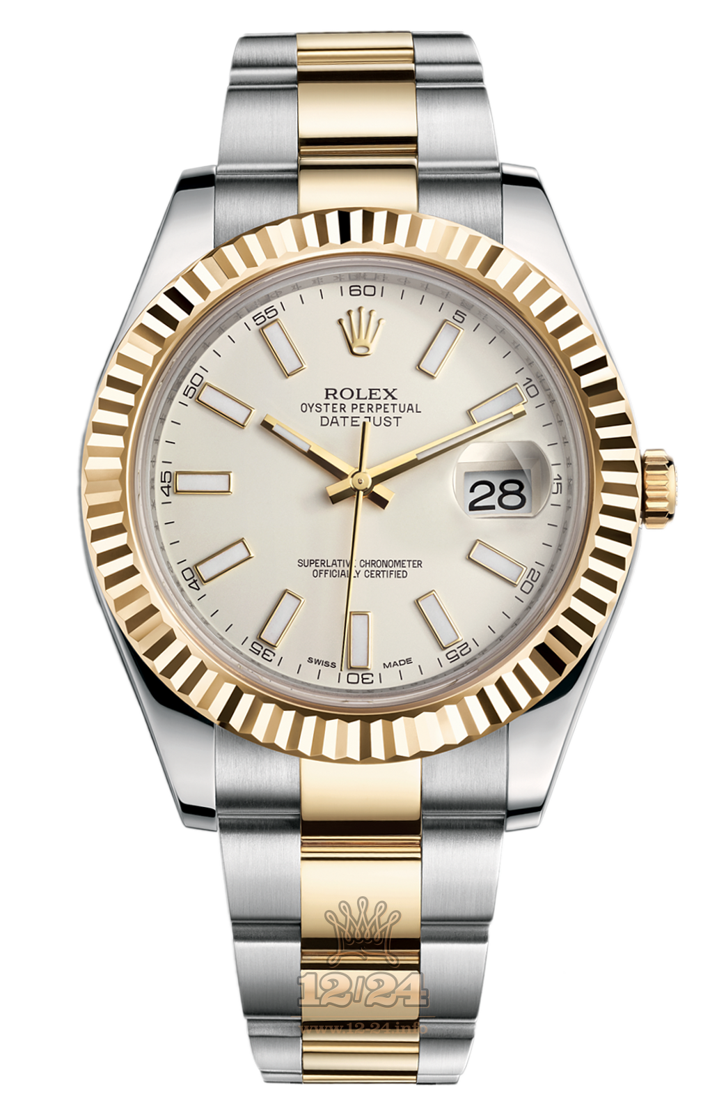 Rolex Datejust Watch 116333-0005 41 mm Steel / Yellow gold Case Beige Dial
