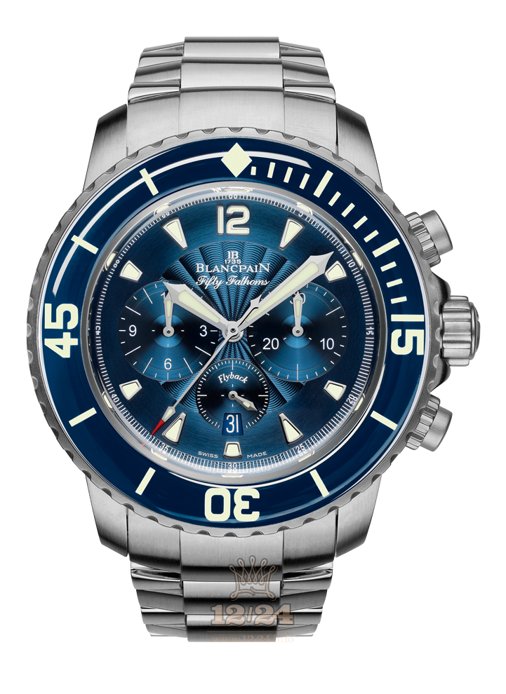 Blancpain Fifty Fathoms Watch 5085F.B-1140-71B 45 mm Stainless steel Case Dark blue Dial