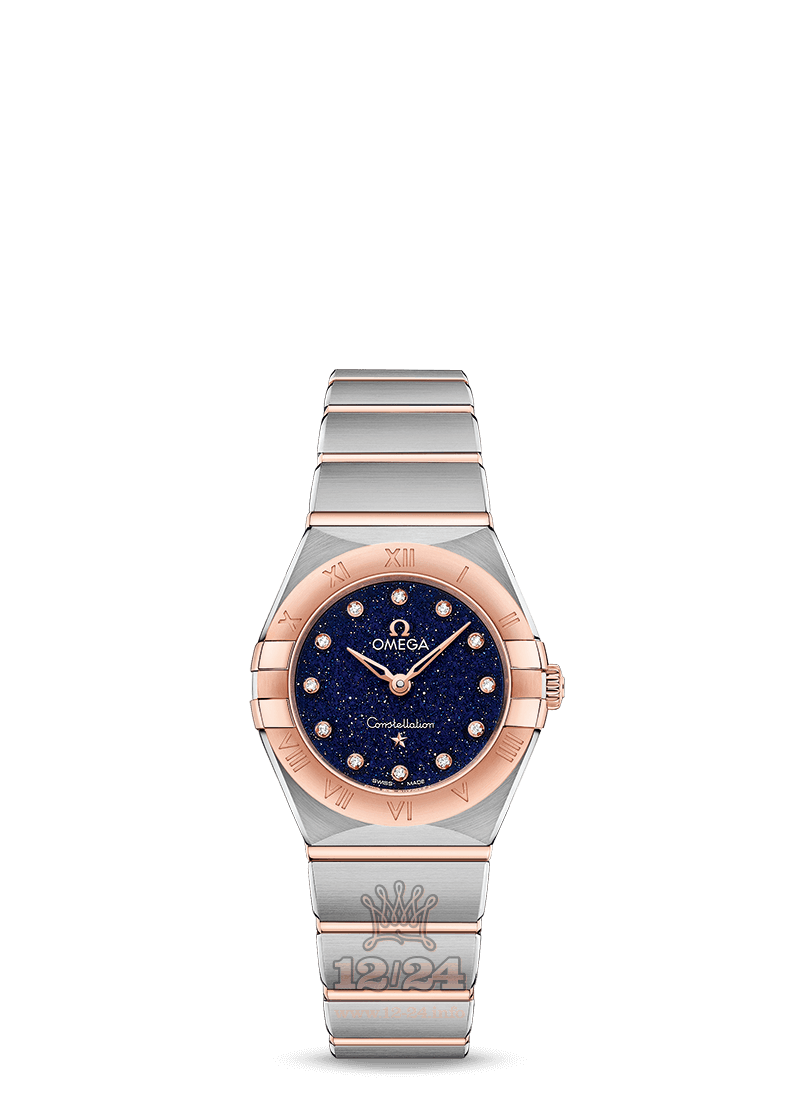 Omega Constellation Watch 131.20.25.60.53.002 25 mm Steel / Pink gold Case Dark blue Dial