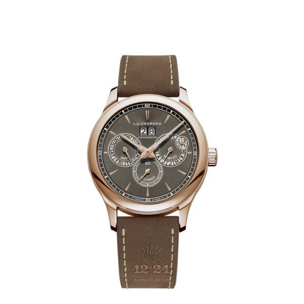 Chopard L.U.C Watch 161976-5003 43 mm Pink gold Case Gray Dial