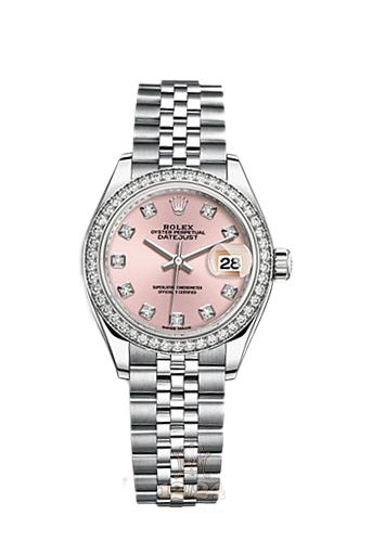 Rolex Datejust Watch 279384rbr-0003 28 mm Steel / White gold Case Pink Dial