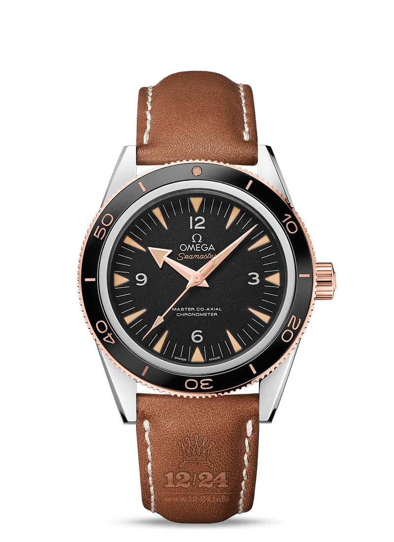 Omega Seamaster 300 Watch 233.22.41.21.01.002 41 mm Steel / Pink gold Case Black Dial