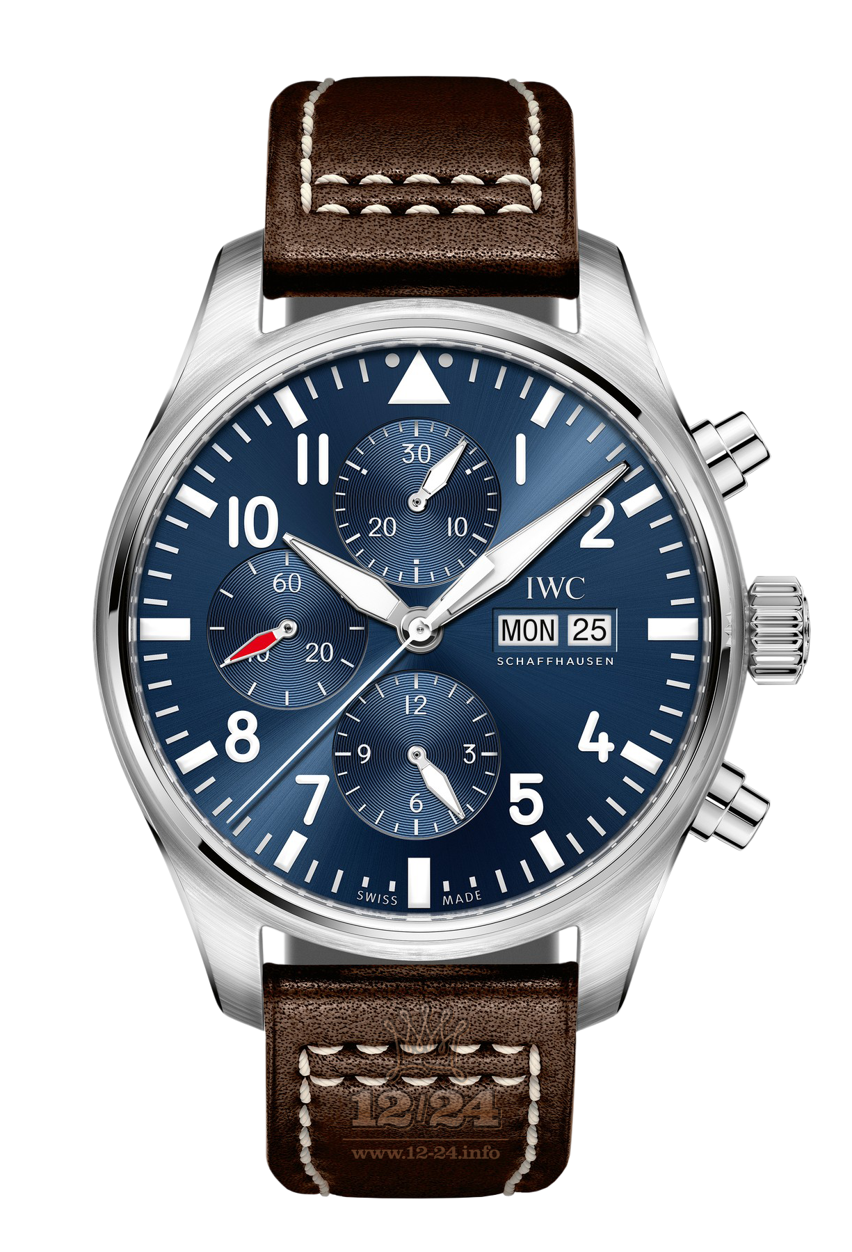IWC Pilot s Watches Watch IW377714 43 mm Stainless steel Case Dark blue Dial