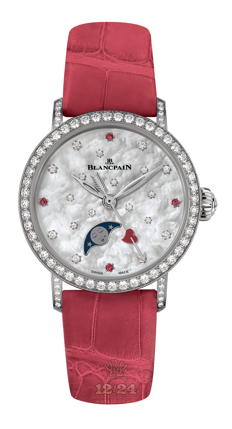 Blancpain Women Watch 6105A-4654-55A 30 mm Stainless steel Case White Dial