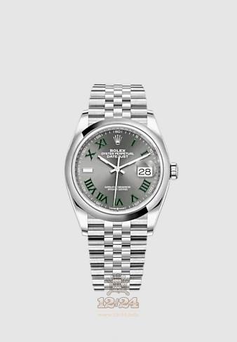 Rolex Datejust Watch 126200-0017 36 mm Stainless steel Case Gray Dial
