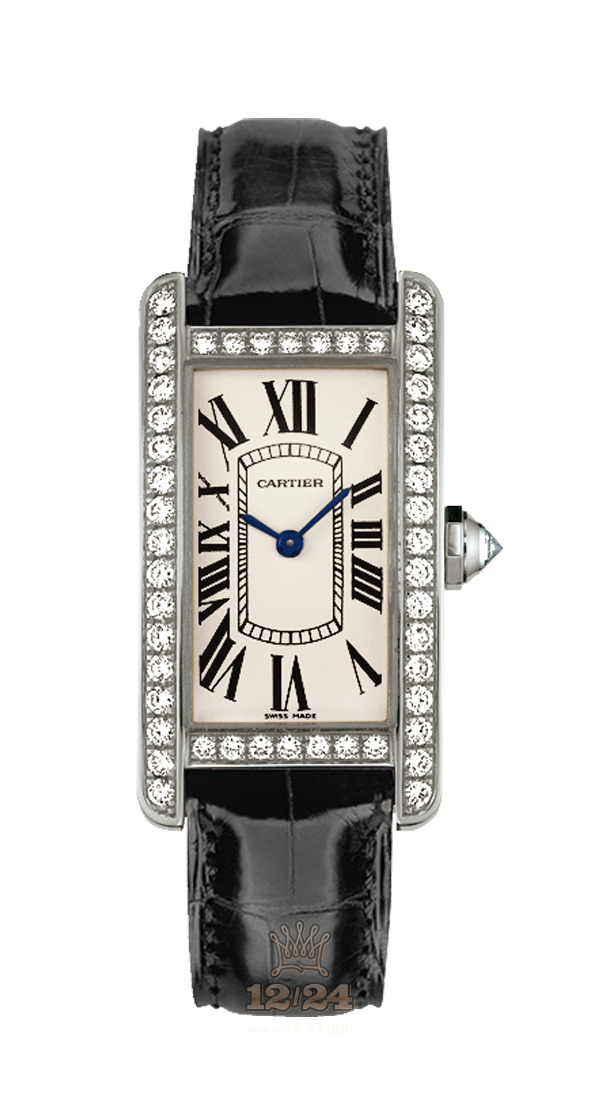 Cartier Tank Watch WJTA0003 19 mm White gold Case White Dial