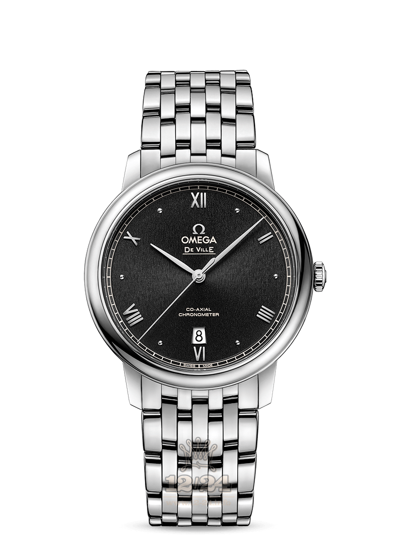 Omega De Ville Watch 424.10.40.20.01.003 40 mm Stainless steel Case Black Dial