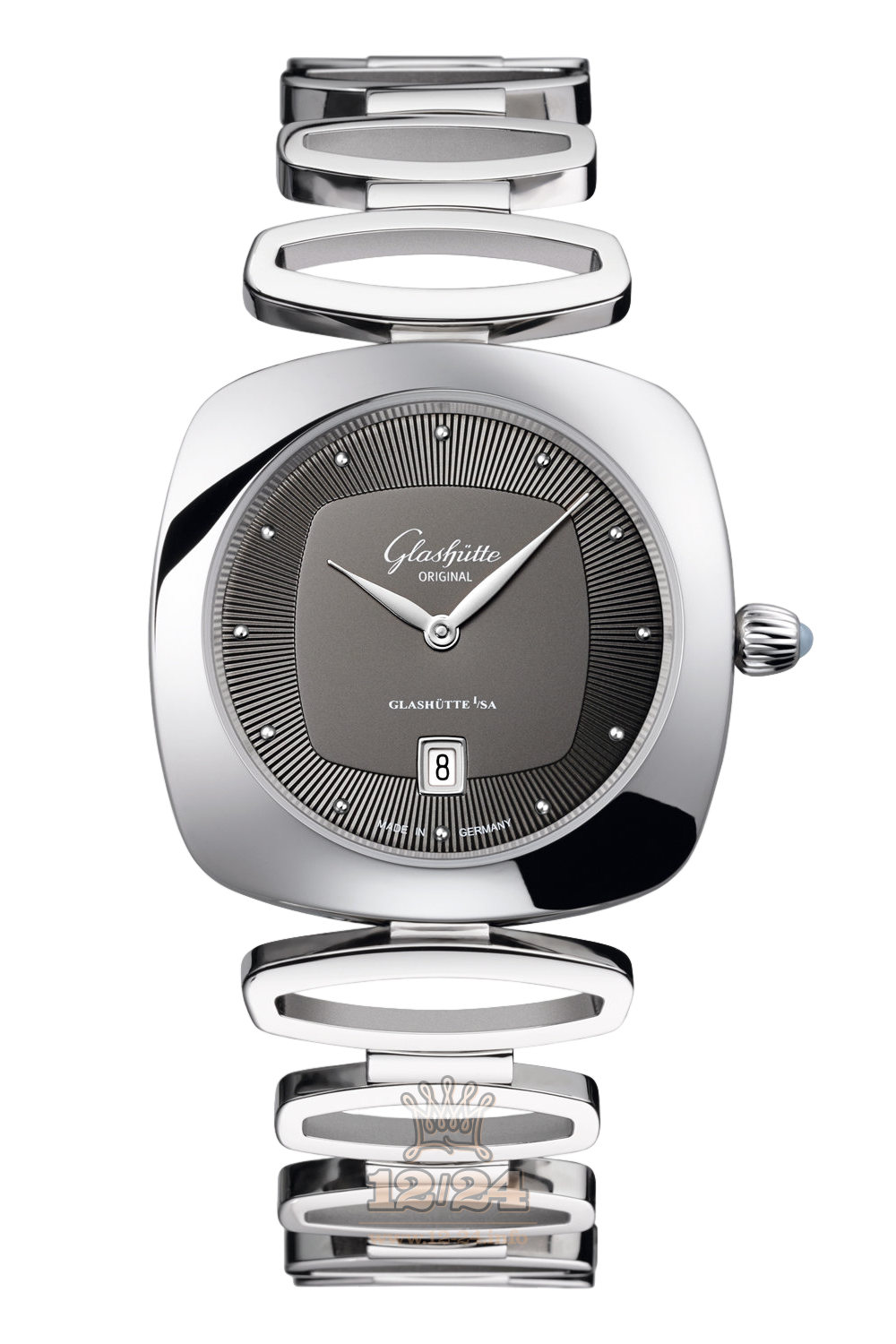 Glashutte Ladies Watch 1-03-01-14-02-14 31 mm Stainless steel Case Black Dial
