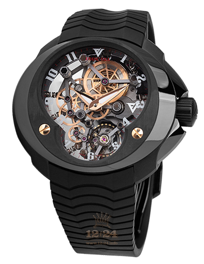 Franc Vila Cobra Watch 18E.CER.BLACK Pink gold Ceramics Case