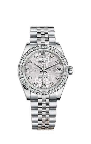 Rolex Lady-Datejust Watch 178384-0001 31 mm Steel / White gold Case Silver Dial
