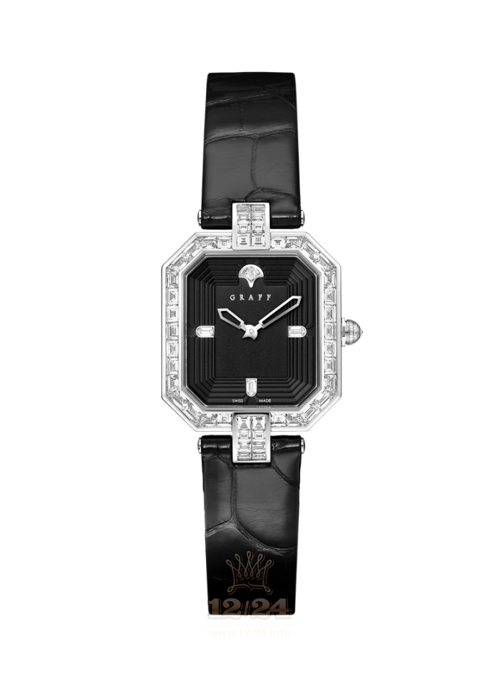 Graff Graff Vendome Watch VDL30WGDLB 30 mm White gold Case Black Dial