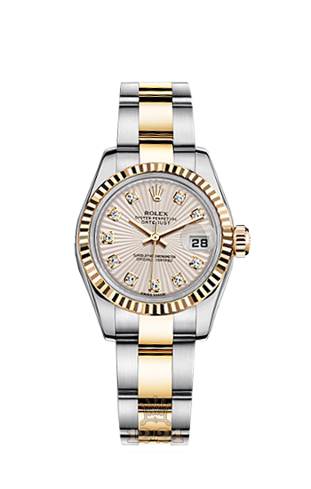 Rolex Lady-Datejust Watch 179173-0194 26 mm Steel / Yellow gold Case Beige Dial