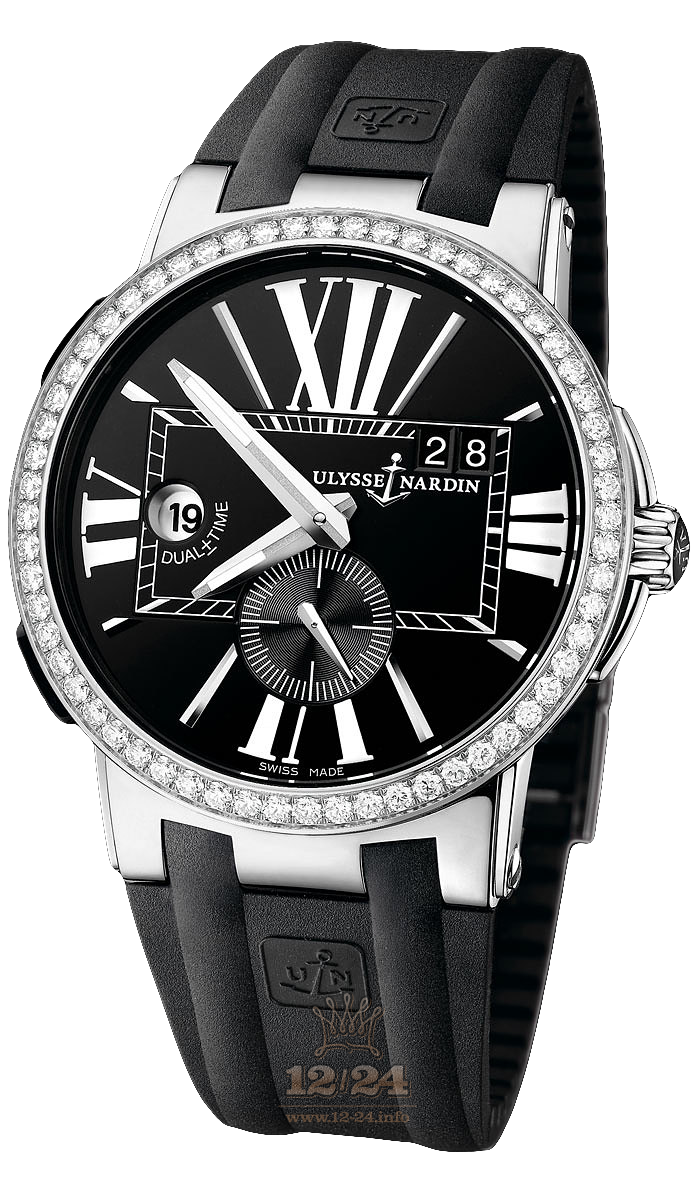 Ulysse Nardin Executive Watch 243-00B-3/42 43 mm Stainless steel Case Black Dial