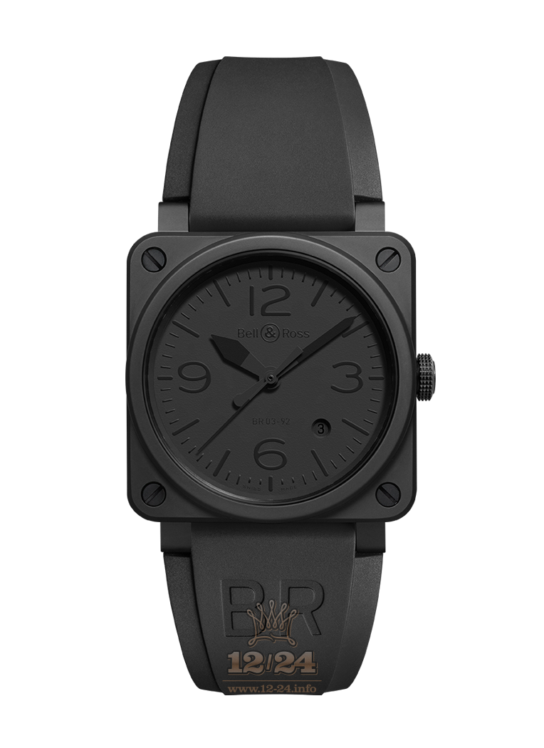 Bell & Ross Instruments Watch BR0392-PHANTOM-CE 42 mm Ceramics Case Black Dial