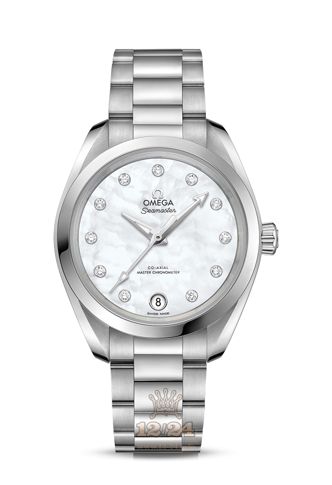 Omega Aqua Terra 150 M Watch 220.10.34.20.55.001 34 mm Stainless steel Case White Dial