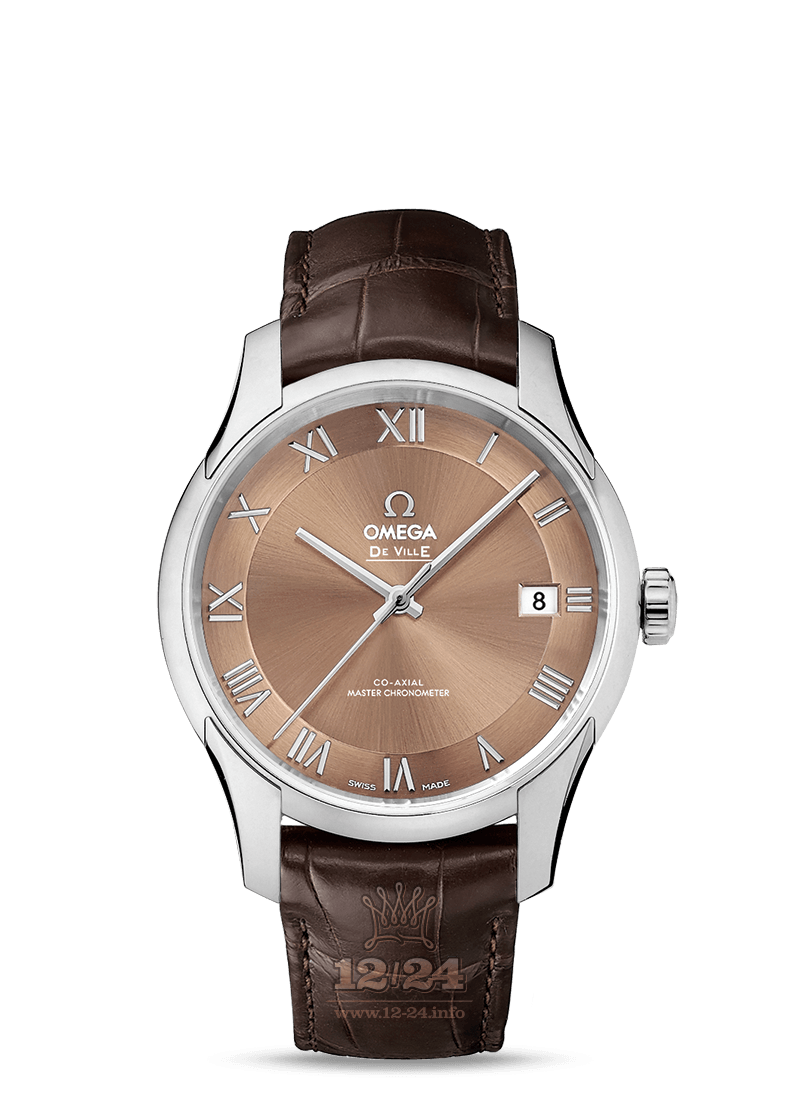 Omega Hour Vision Watch 433.13.41.21.10.001 41 mm Stainless steel Case Brown (chocolate) Dial