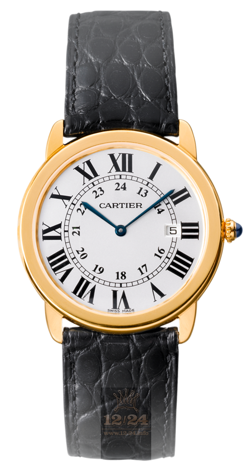 Cartier Ronde de Cartier Watch W6700455 36 mm Yellow gold Case Silver Dial
