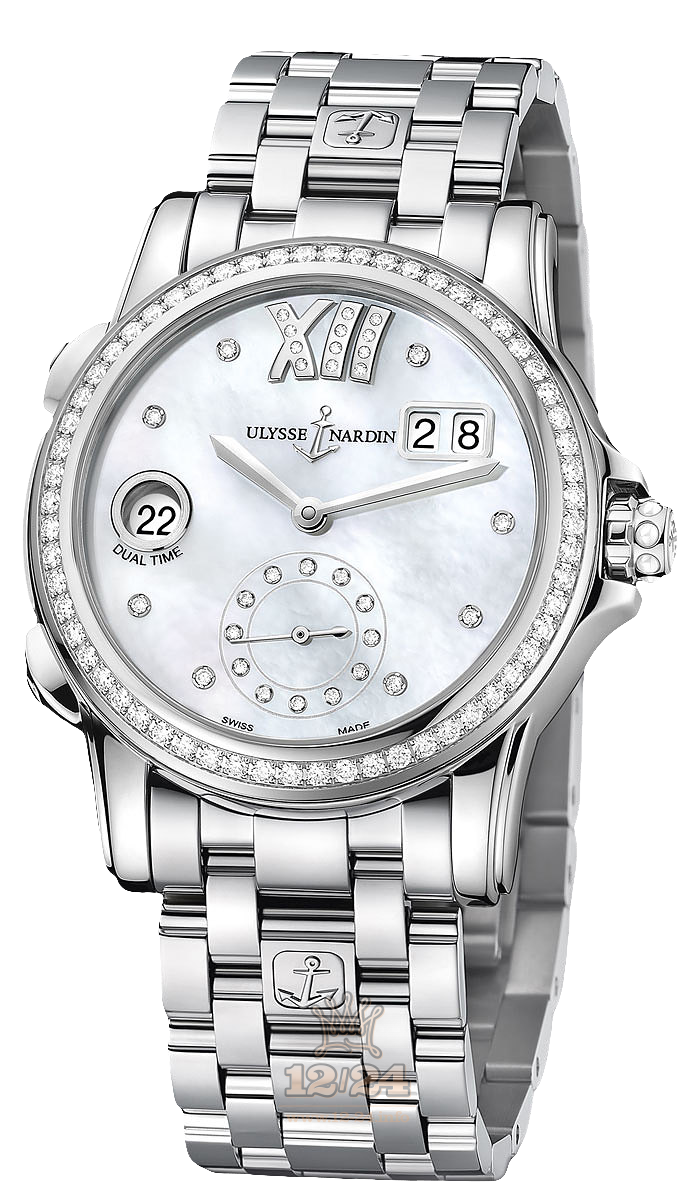 Ulysse Nardin Classic Watch 3343-222B-7/391 38 mm Stainless steel Case White Dial