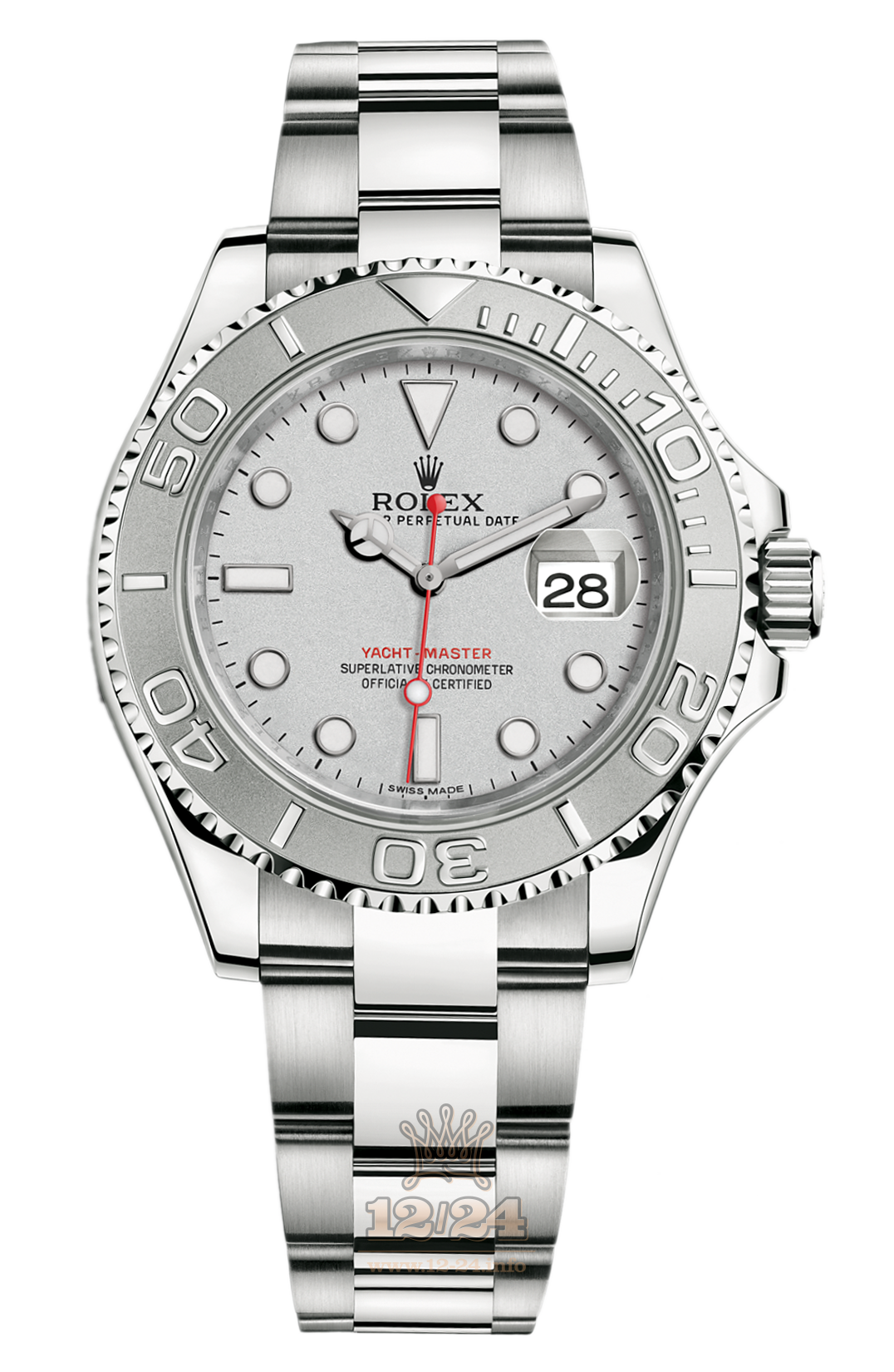 Rolex Yacht-Master Watch 16622-0002 40 mm Stainless steel Platinum Case Gray Dial