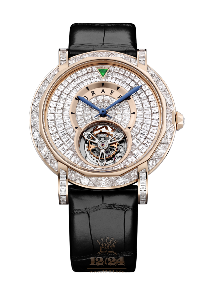 Graff MasterGraff Watch MGU43RGDD_Frontv2 43 mm Pink gold Case Golden Dial