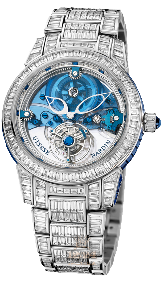 Ulysse Nardin Classic Watch 799-99BAG-8BAG 43 mm Platinum Case Painted Dial