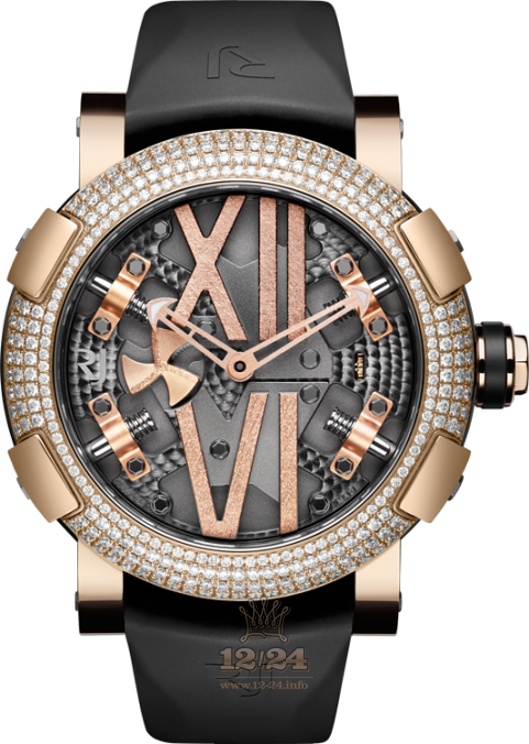 Romain Jerome Sea Watch RJ.T.AU.SP.003.03 50 mm Red gold PVD coating Case Black Gray Dial